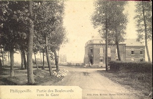 Philippeville - Partie des boulevards vers la gare