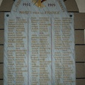 Campénéac- Plaque église liste des morts 14-18