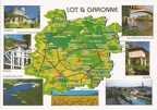 47 - Carte du Département du Lot-et-Garonne
