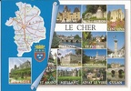 18 - Carte du Département du Cher