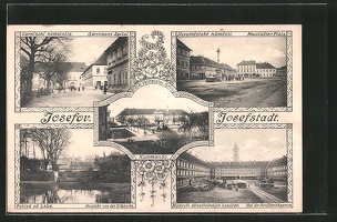 AK-Josefstadt-Josefov-Jaromer-Garnisons-Spital-Neustaedter-Platz-Artilleriekaserne
