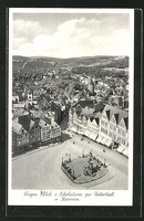 AK-Siegen-Blick-vom-Nikolaiturm-zur-Unterstadt-und-Kasernen