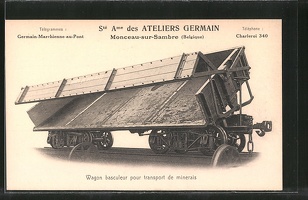 AK-Ateliers-Germain-Wagon-basculeur-pour-transport-de-minerais-Gueterwaggon
