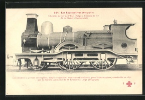 AK-Chemin-de-fer-de-la-Flandre-Occidentale-belgische-Eisenbahn-Lokomotive