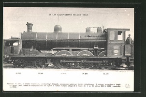 AK-Les-Locomotives-Belges-Etat-Machine-No-3203