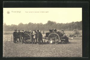 AK-Armee-belge-Treuil-servant-a-ramener-le-ballon-captif