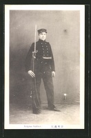 AK-Belgian-Soldier-Portrait-mit-aufgepflanztem-Bajonett