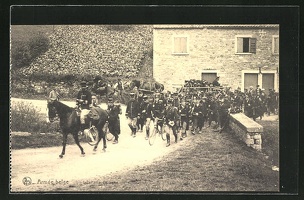 AK-Belgische-Infanterie-auf-dem-Marsch