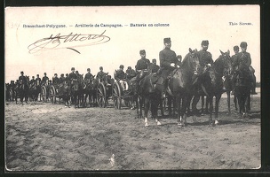 AK-Brasschaet-Polygone-Artillerie-de-Campagne-Batterie-en-colonne-belgische-Artillerie-Fuhrwerke