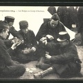 AK-Guerre-Europeenne-1914-Les-Belges-au-Camp-d-Avours-Soldaten-beim-Kartenspiel