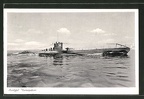 AK-Deutsches-U-Boot-U-34-in-voller-Fahrt
