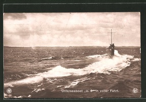 AK-U-Boot-U-5-in-voller-Fahrt