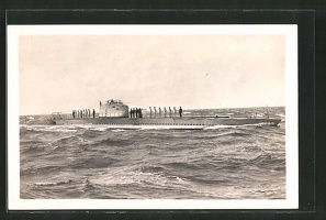 AK-Cherbourg-U-Boot-Diane-auf-See