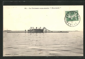 AK-Croiseur-sous-marin-Emeraude-franzoesisches-U-Boot