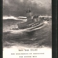 AK-Guerre-Navale-1914-1917-Nos-Sous-Marins-en-Manoeuvre-par-grosse-mer-Franzoes-U-Boot