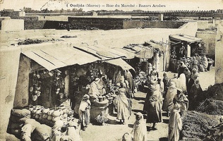 Oujda Rue du marché-Maroc
