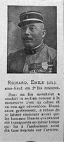 richard emile-sous-lieutenant