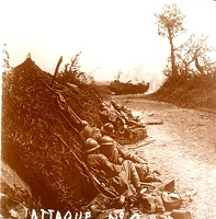 a2 attaque a Courcelles Oise en 1918