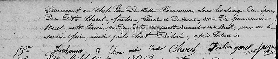 Duchesne Pierre Marie - Crosnier Anne Marie 1841 07 27 M2