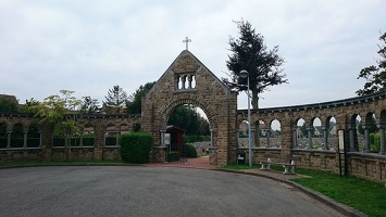 Entrance of the Belgian Military Cemetery Adinkerke