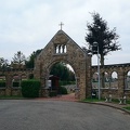 Entrance of the Belgian Military Cemetery Adinkerke